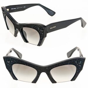 Miu Miu Black Rasoir Sunglasses